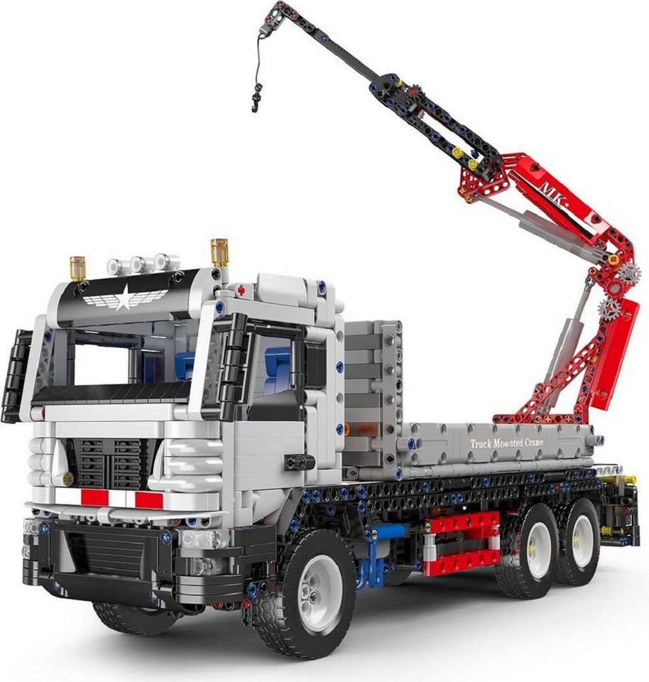 Mould King 17063 Ferngesteuerter Kran LKW MOC Klemmbausteine 2530 Teile Konstruktionsspielsteine, (Set, 2530 St)