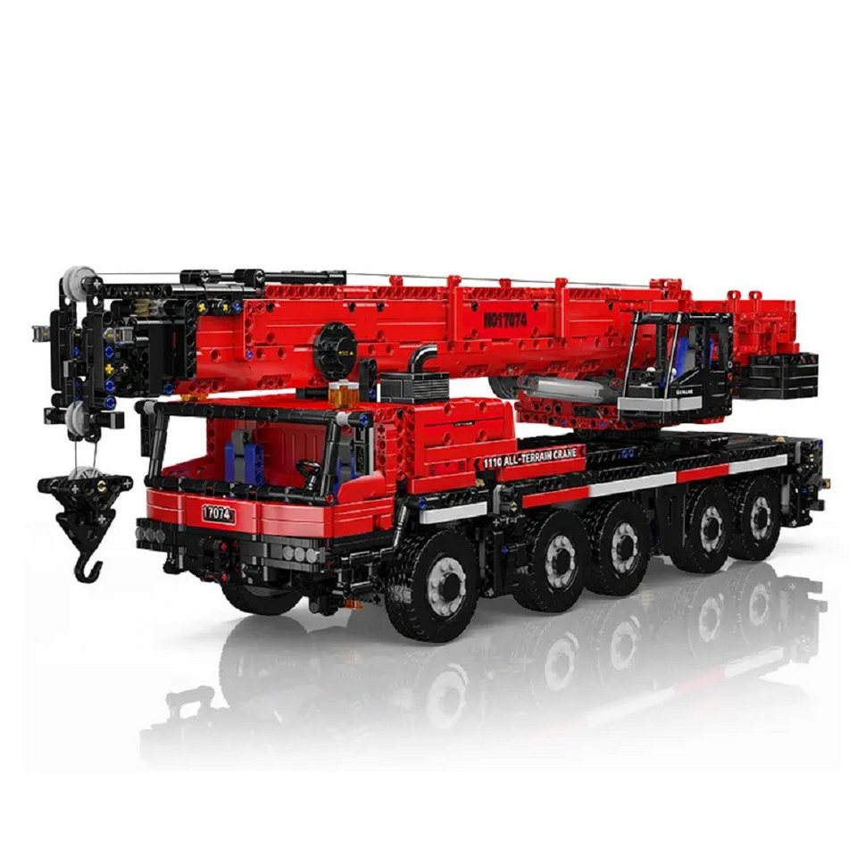 Mould King 17074 Ferngesteuerter Kran Moc Klemmbausteine 3218 Teile Konstruktionsspielsteine, (Set, 3218 St)