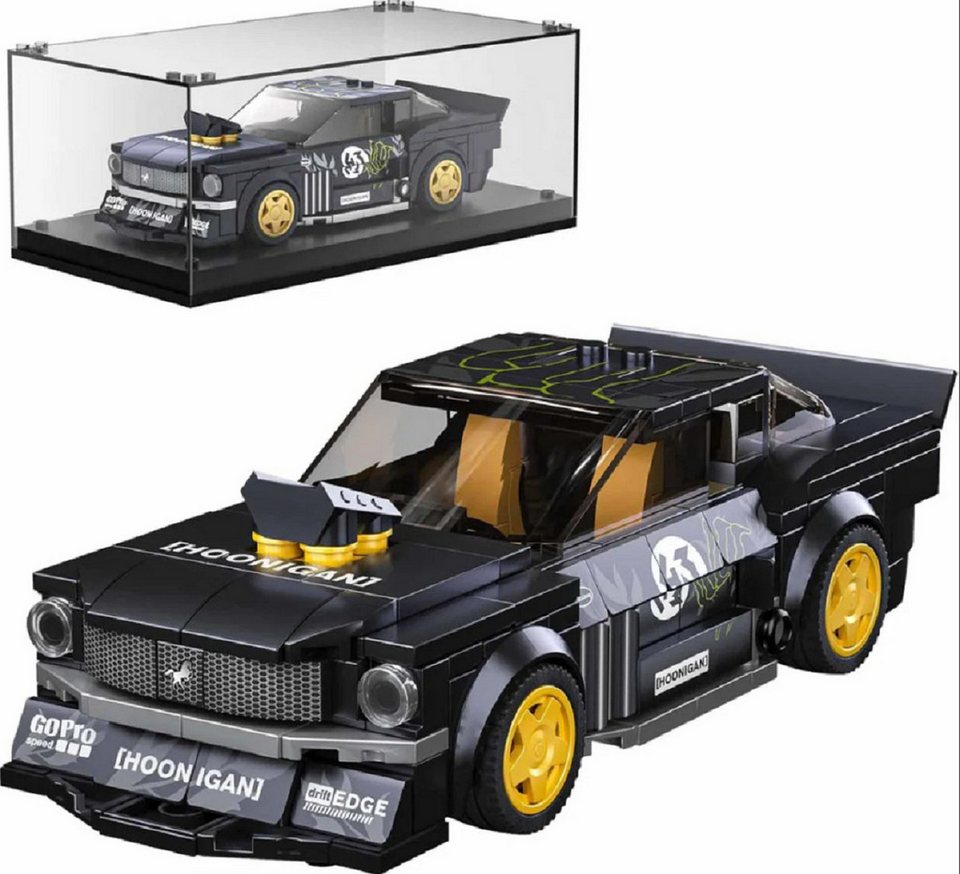 Mould King King 27024S Speed Champion 1965er Mustang 408 Teile Hoonigan Konstruktions-Spielset, (408 St)