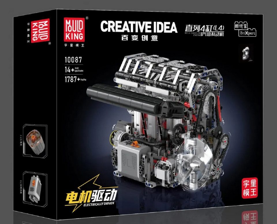 Mould King Mould King 10088S V8 Motor mit 535 Teilen mit Remote Control Konstruktions-Spielset, (535 St)