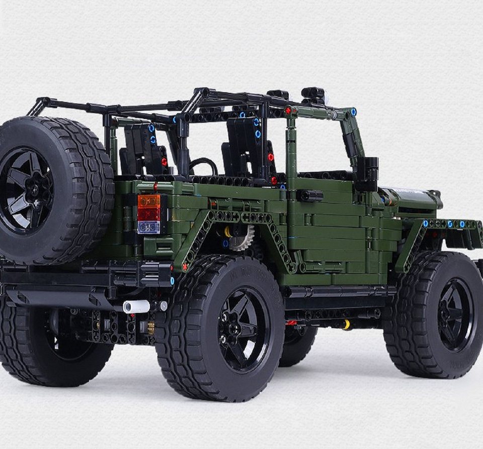 Mould King Mould King 13124 Jeep Wrangler Rubicon Sportwagen 2.096 Teile Konstruktions-Spielset, (2096 St)
