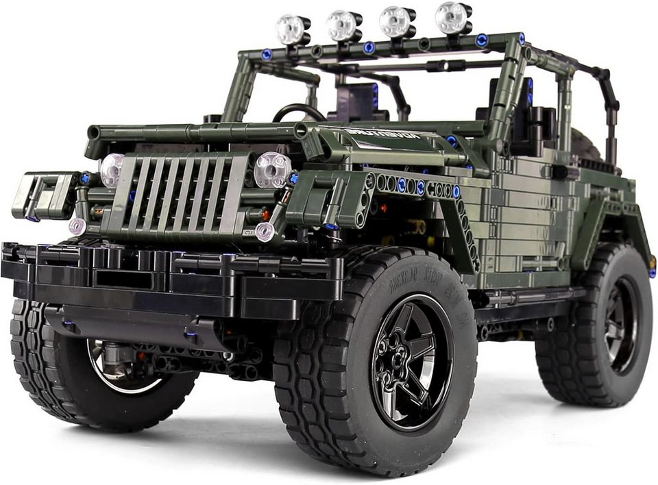 Mould King Mould King 13124 Jeep Wrangler Rubicon Sportwagen 2.096 Teile Konstruktions-Spielset, (2096 St)