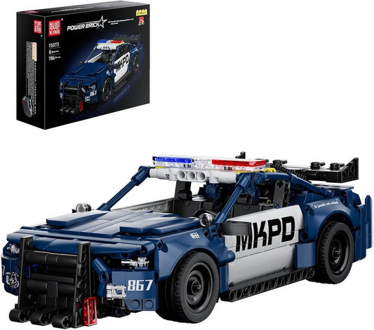 Mould King Mould King 15073 NYPD Mustang Pullback 786 Teile Konstruktions-Spielset, (786 St)