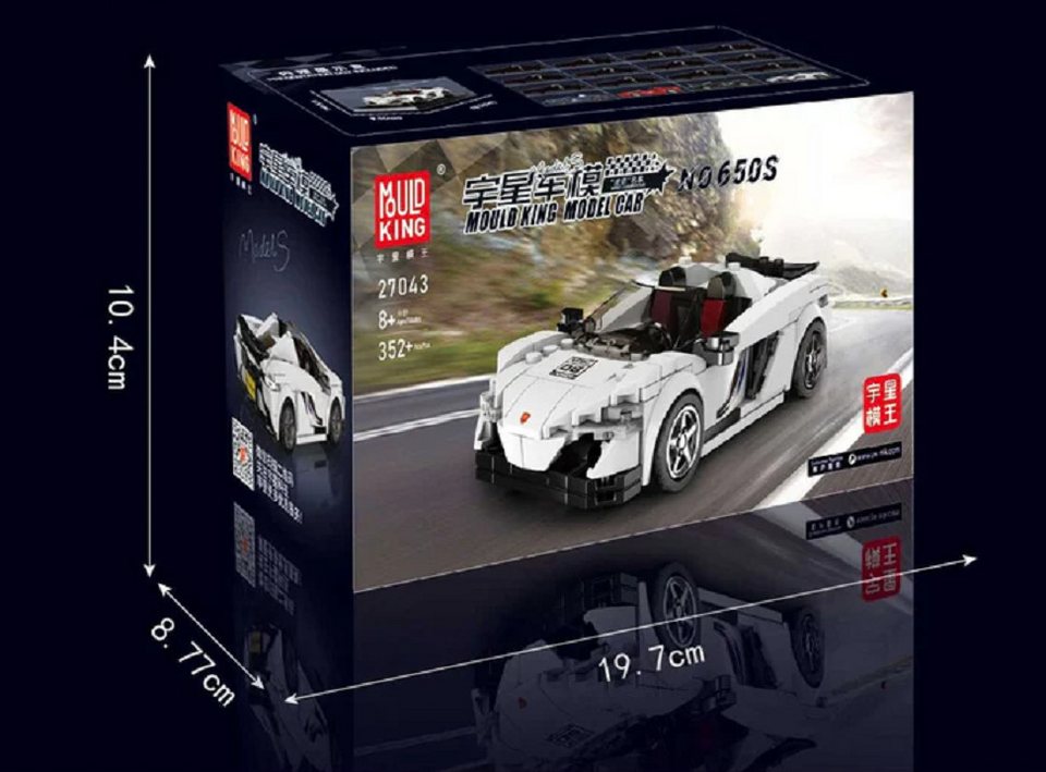 Mould King Mould King 27043 Speed Champion McLaren 650S 352 Teile Konstruktions-Spielset, (352 St)