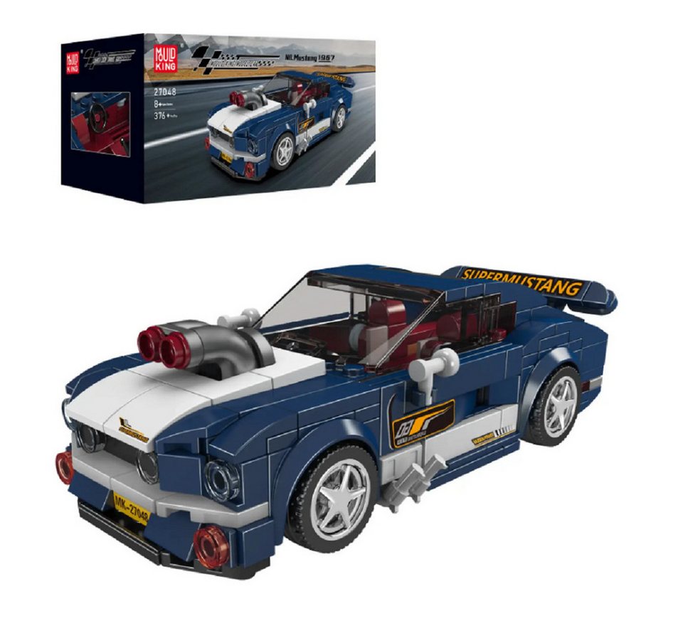 Mould King Mould King 27048S Speed Champion Super Mustang 376 Teile Konstruktions-Spielset, (376 St)