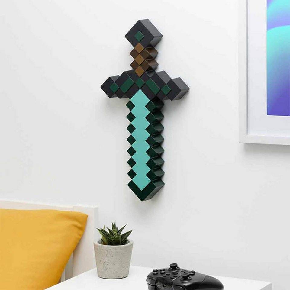 Paladone Dekolicht Minecraft Diamantschwert Licht, LED fest integriert, verschiedene Lichtmodi