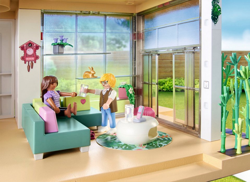 Playmobil® Wohnhaus mit Wintergarten (71607), myLife Konstruktions-Spielset, (312 St), Made in Germany