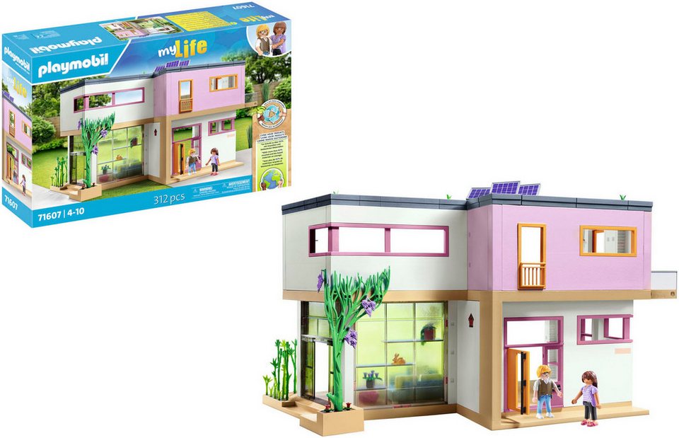 Playmobil® Wohnhaus mit Wintergarten (71607), myLife Konstruktions-Spielset, (312 St), Made in Germany