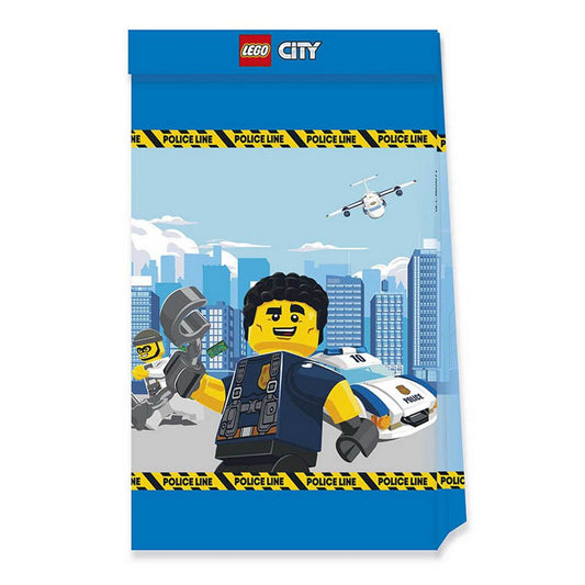 Procos Hängedekoration Geschenktüte Papier Lego City 4Stk. FSC