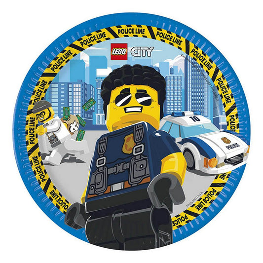 Procos Pappteller Pappteller Lego City 23cmØ/8 St. FSC Neu