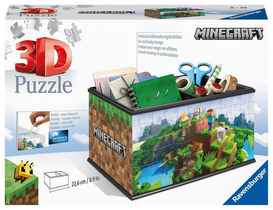Ravensburger 3D-Puzzle 216 Teile Ravensburger 3D Puzzle Aufbewahrungsbox Minecraft 11286, 216 Puzzleteile