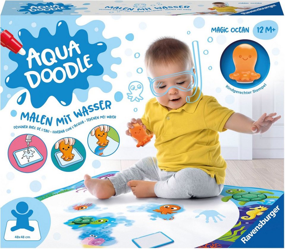 Ravensburger Kreativset ministeps®, Aqua Doodle®, Magic Ocean, Made in Europe
