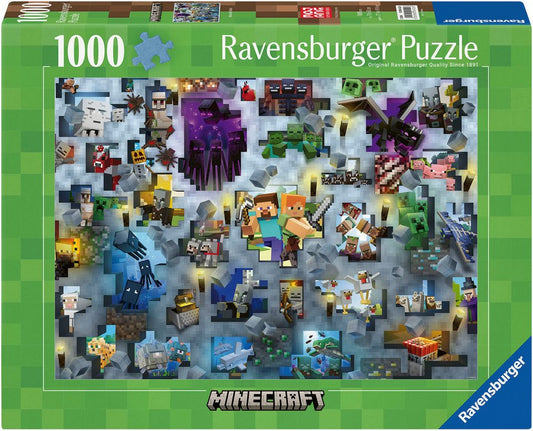 Ravensburger Puzzle Minecraft Mobs, 1000 Puzzleteile, Made in Germany