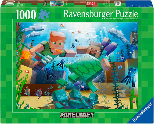 Ravensburger Puzzle Minecraft Mosaic, 1000 Puzzleteile, Made in Germany