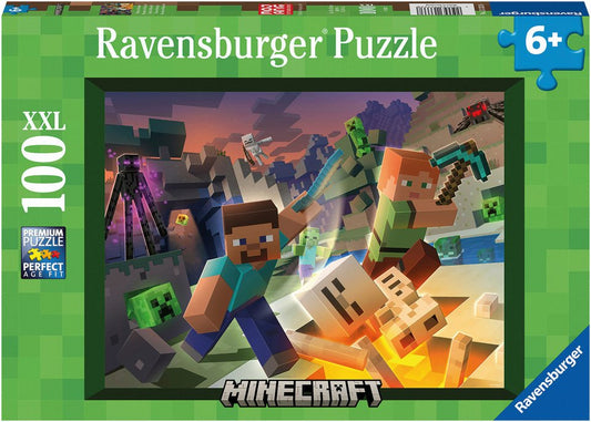 Ravensburger Puzzle Monster Minecraft, 100 Puzzleteile, Made in Germany