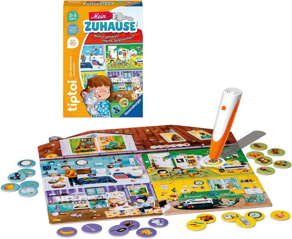Ravensburger Puzzle tiptoi® Mein Zuhause, Puzzleteile, Made in Europe