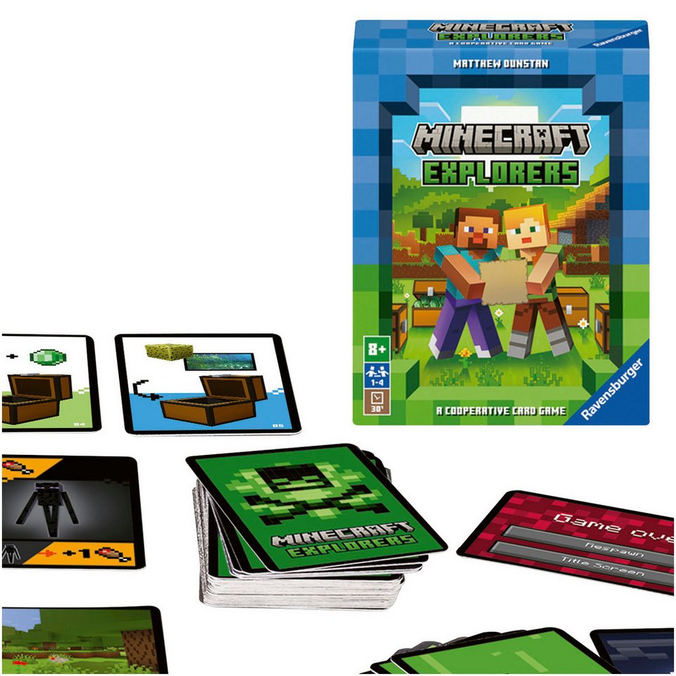 Ravensburger Spiel Minecraft Explorers, Kartenspiel, Made in Europe