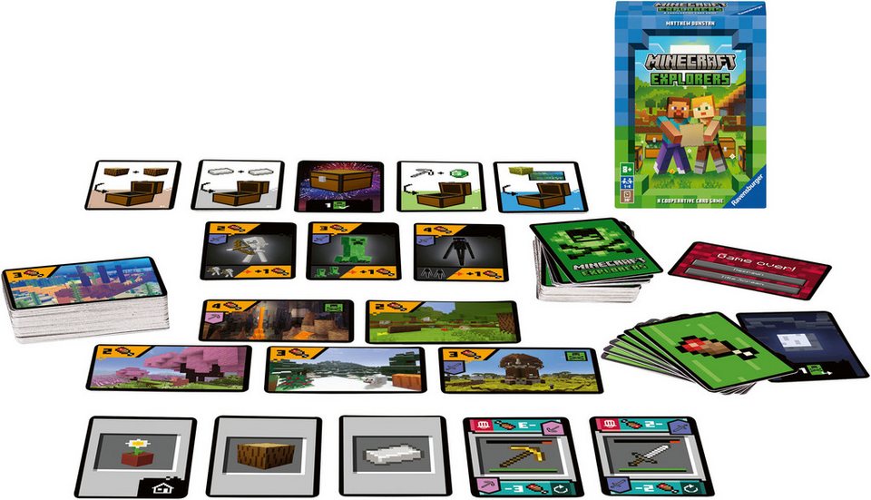 Ravensburger Spiel Minecraft Explorers, Kartenspiel, Made in Europe