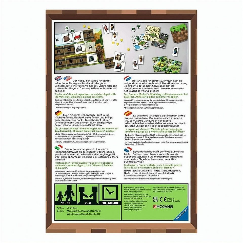 Ravensburger Spiel Ravensburger - Minecraft Builders & Biomes Farmers Market Expansion