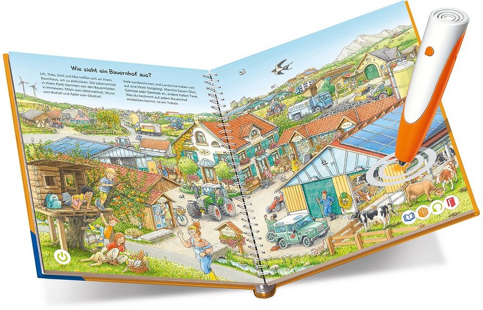 Ravensburger Spiel tiptoi® Starter-Set: Stift und Bauernhof-Buch, Made in Europe