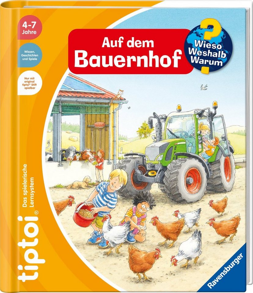 Ravensburger Spiel tiptoi® Starter-Set: Stift und Bauernhof-Buch, Made in Europe