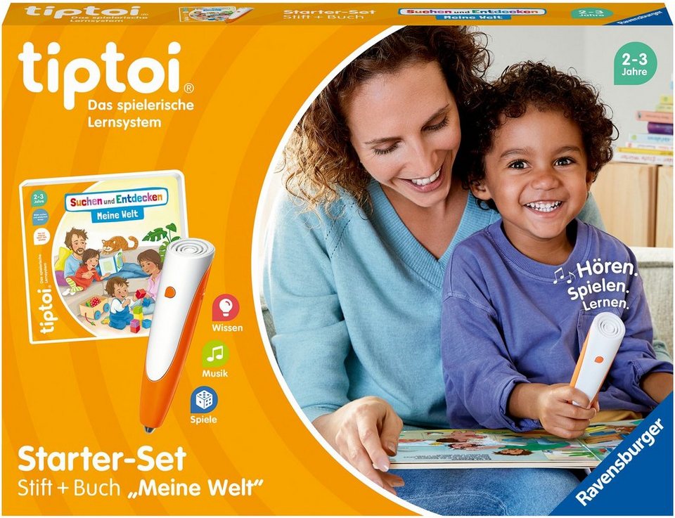 Ravensburger Spiel tiptoi® Starter-Set: Stift und Bilderbuch Meine Welt, Made in Europe