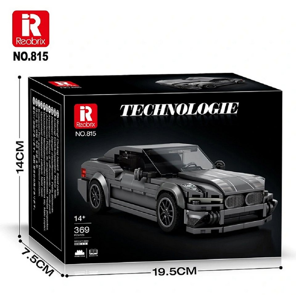 Reobrix Reobrix 815 M3 Sportscar Speed Champion 369 Teile Konstruktions-Spielset, (369 St)