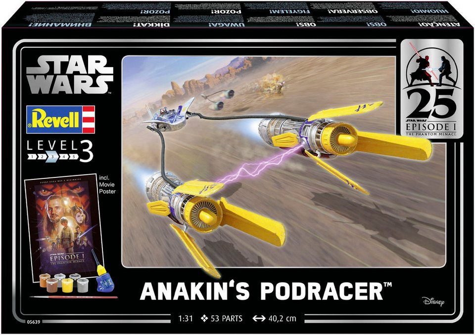 Revell® Modellbausatz Geschenkset Anakin's Podracer, Star Wars, Made in Europe
