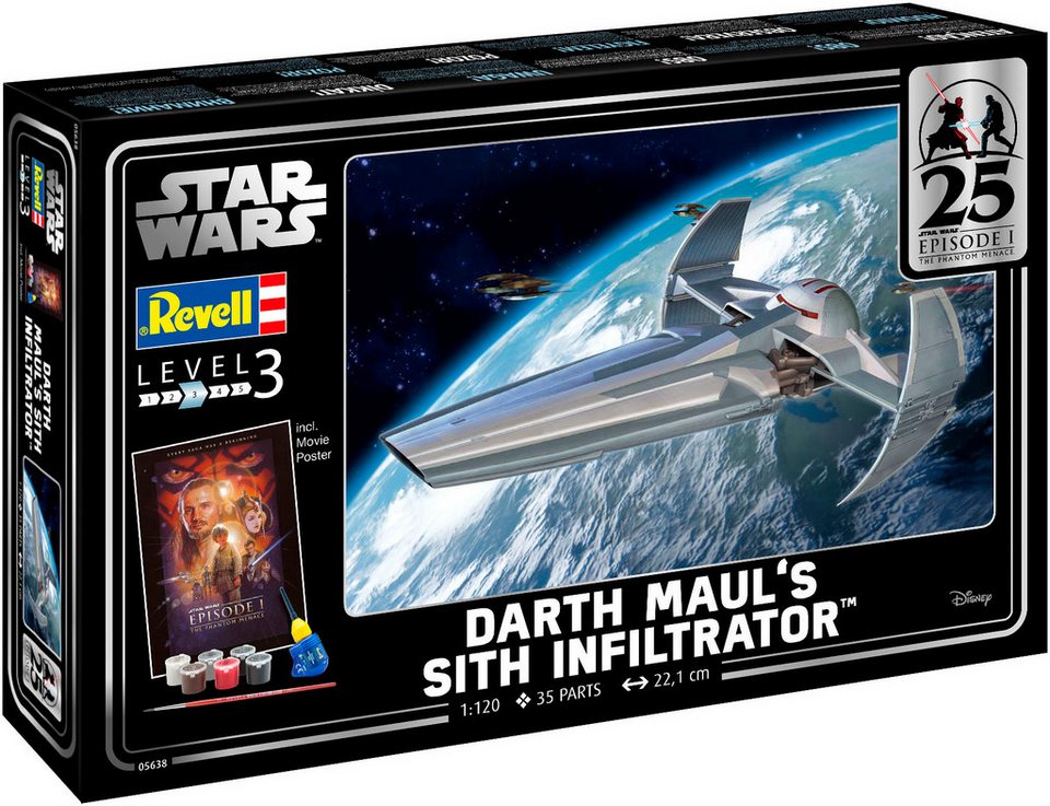 Revell® Modellbausatz Geschenkset Darth Maul's Sith Infiltrator™, Made in Europe