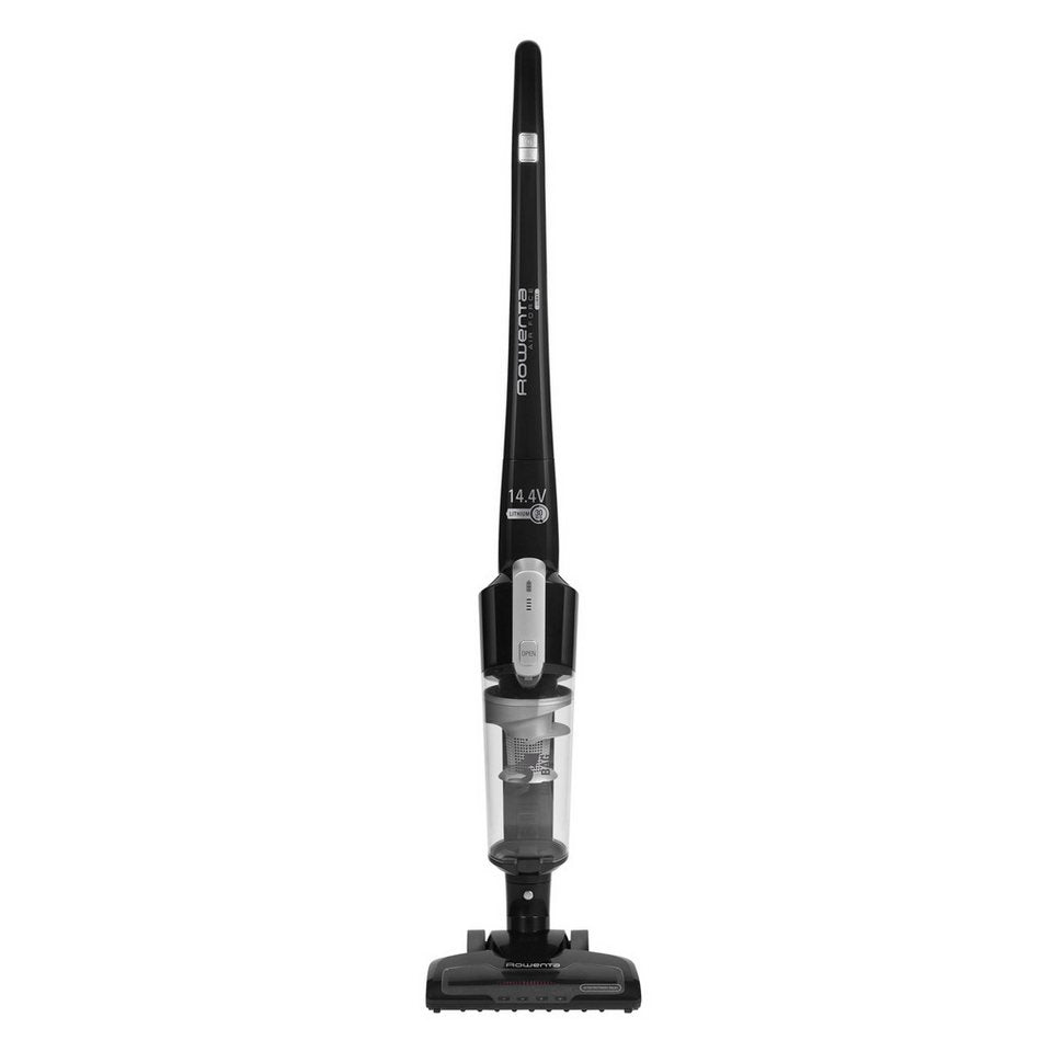 Rowenta Akku-Stielstaubsauger Air Force Light, kabellos, LED- Düse, beutellos Bodenstaubsauger, 550 W, beutellos, 14,4 Volt Lithiumionen- Akku, leichtes und kompaktes Design, RH6545