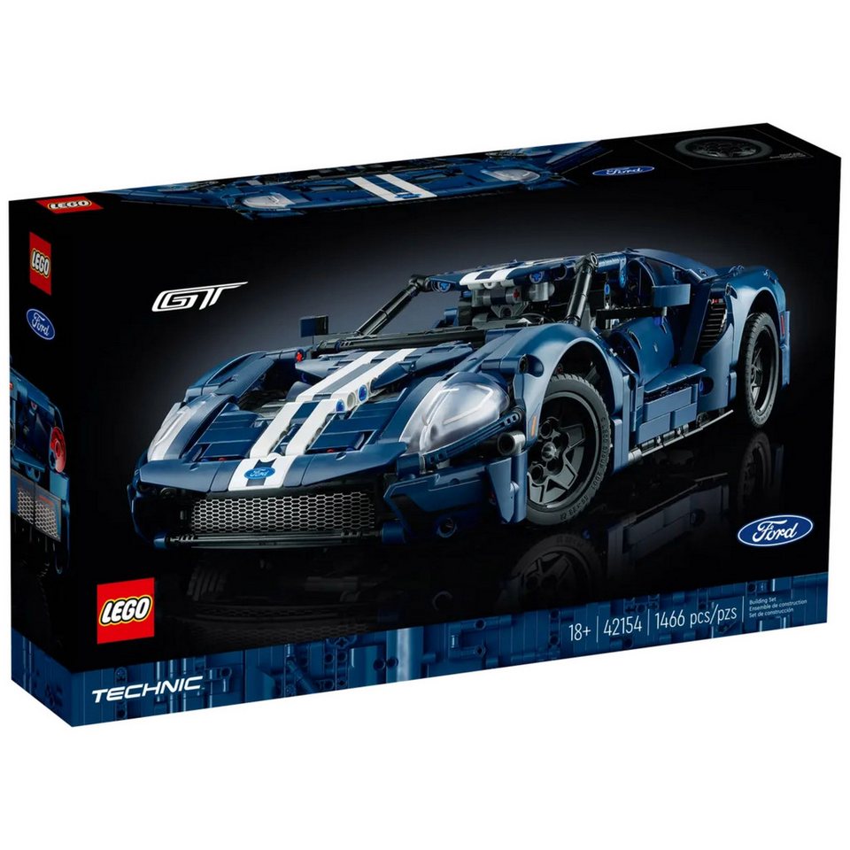 Sarcia.eu LEGO Technic Ford GT, Version 2022, Sammlermodell für Erwachsene 42154 Konstruktions-Spielset