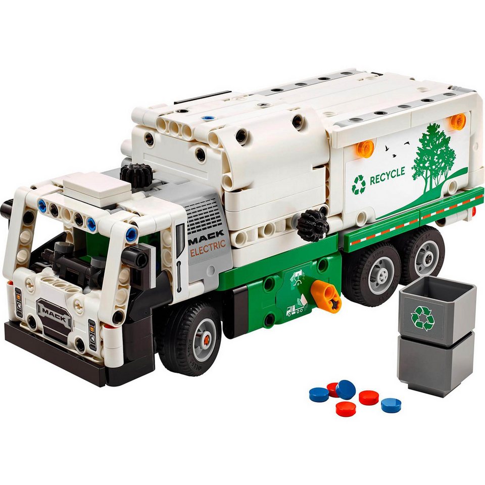 Sarcia.eu LEGO Technic Müllwagen Mack® LR Electric, 503 Elemente 42167 Konstruktionsspielsteine
