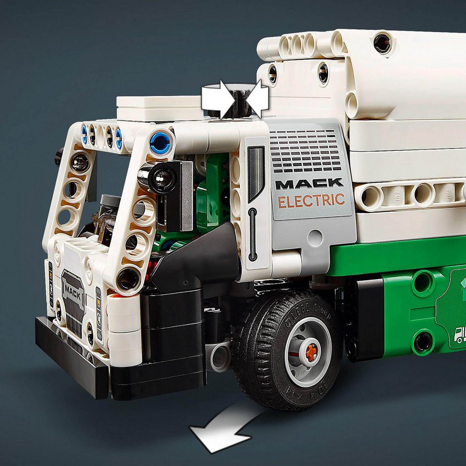 Sarcia.eu LEGO Technic Müllwagen Mack® LR Electric, 503 Elemente 42167 Konstruktionsspielsteine