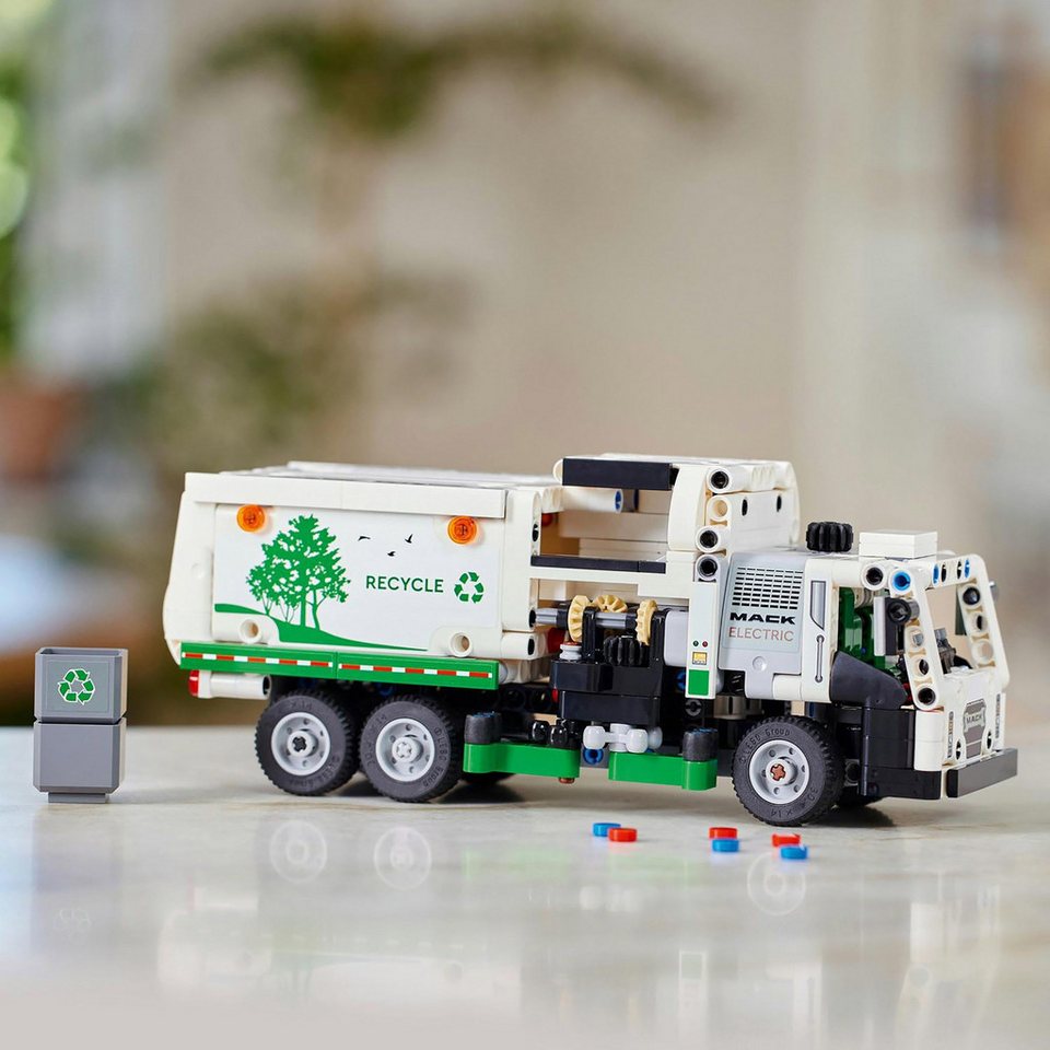 Sarcia.eu LEGO Technic Müllwagen Mack® LR Electric, 503 Elemente 42167 Konstruktionsspielsteine