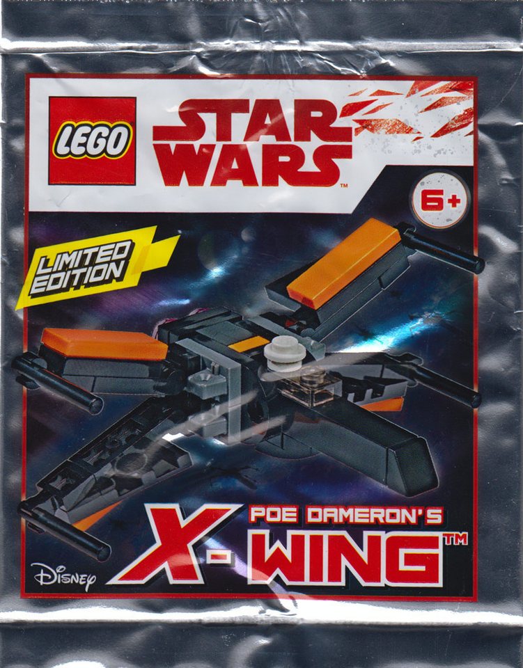Star Wars Sammelkarte Blue Ocean - LEGO Star Wars - Sammelfigur Poe Damerons X-Wing