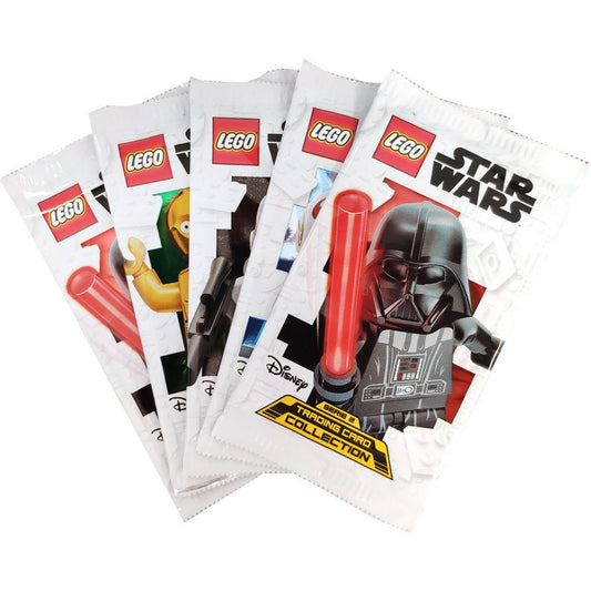 Star Wars Sammelkarte LEGO Star Wars - Serie 2 Trading Cards - 5 Booster