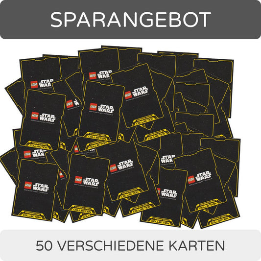 Star Wars Sammelkarte LEGO Star Wars - Serie 2 Trading Cards - 50 verschiedene Karten