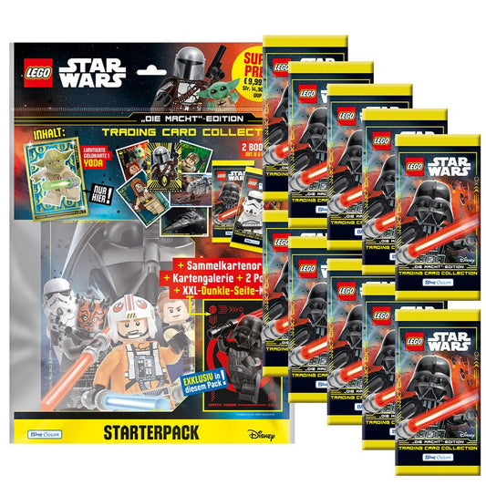 Star Wars Sammelkarte LEGO Star Wars - Serie 4 Trading Cards - 1 Starter + 10 Booster