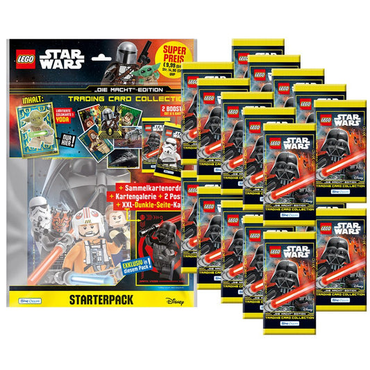 Star Wars Sammelkarte LEGO Star Wars - Serie 4 Trading Cards - 1 Starter + 20 Booster