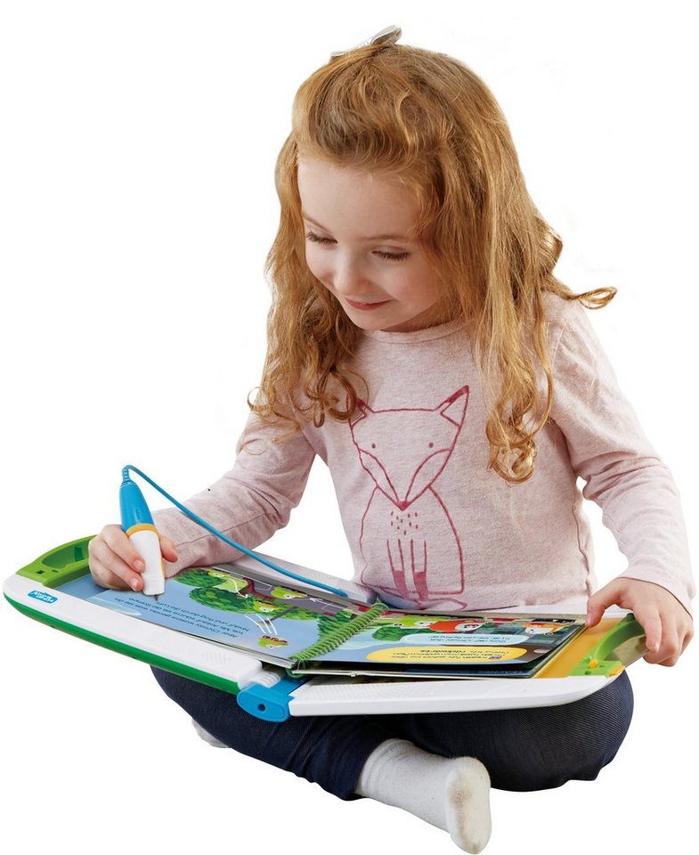 Vtech® Kindercomputer MagiBook v2, Interaktives Lernbuchsystem, mit 2 Lernbüchern