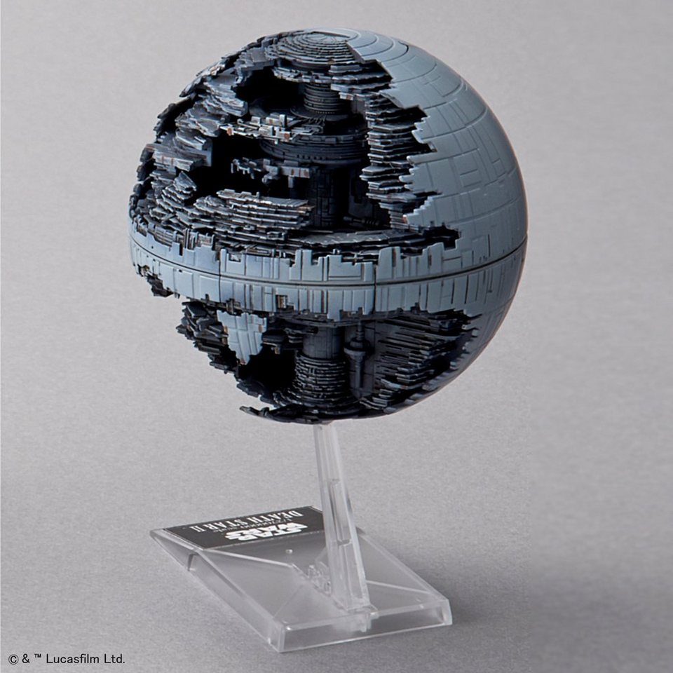 Bandai Modellbausatz Star Wars - Death Star+Star Destroyer, Maßstab 1:2700000 und 1:14500