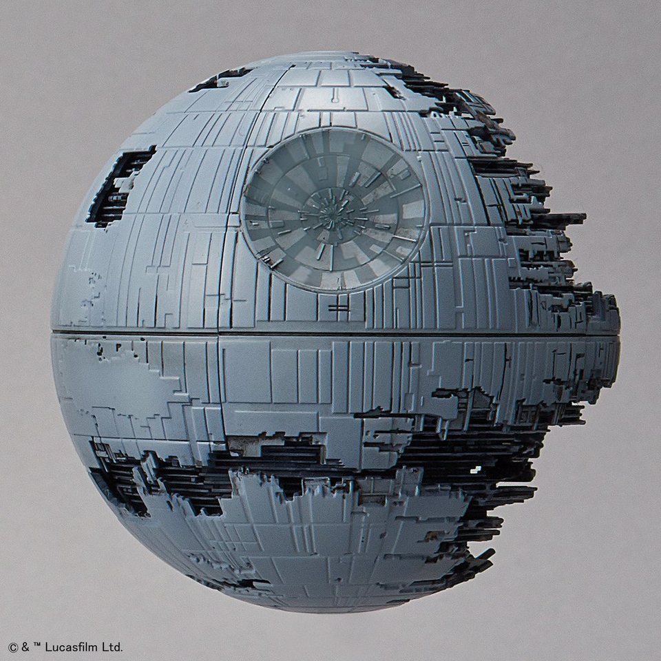 Bandai Modellbausatz Star Wars - Death Star+Star Destroyer, Maßstab 1:2700000 und 1:14500
