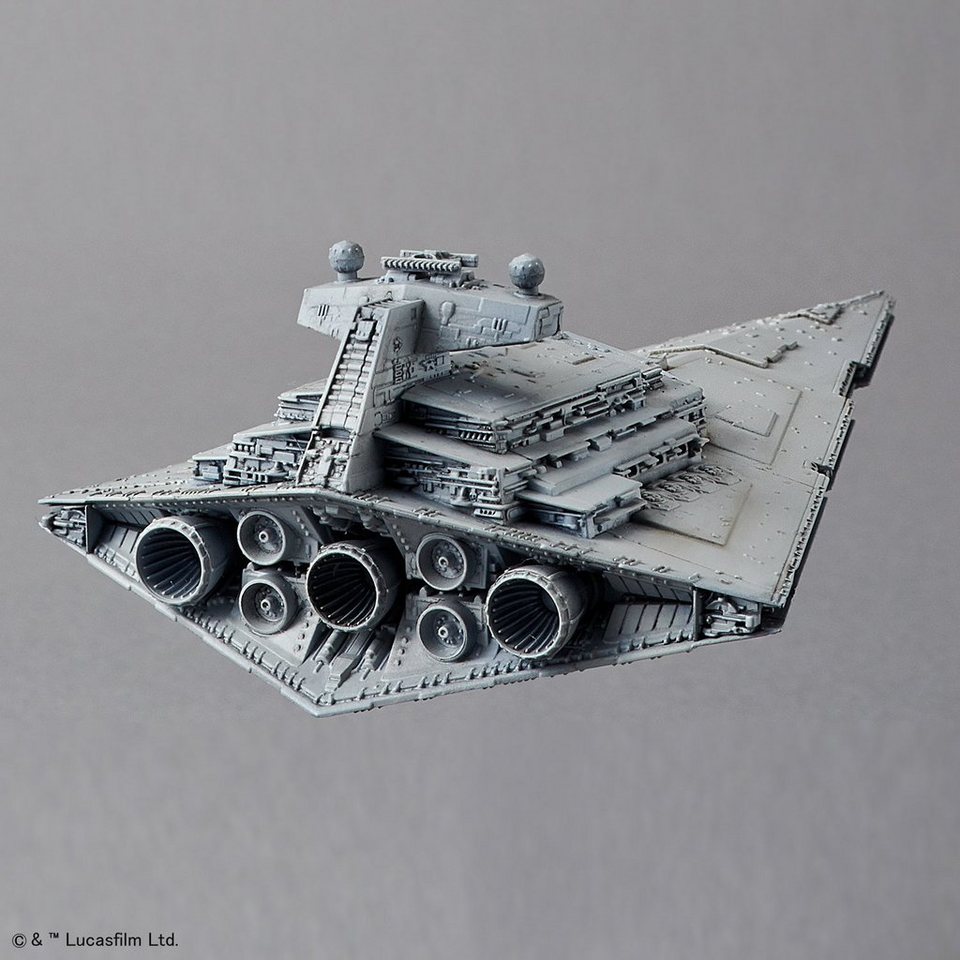 Bandai Modellbausatz Star Wars - Death Star+Star Destroyer, Maßstab 1:2700000 und 1:14500