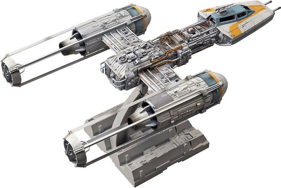 Bandai Modellbausatz Star Wars - Y-Wing Starfighter, Maßstab 1:72