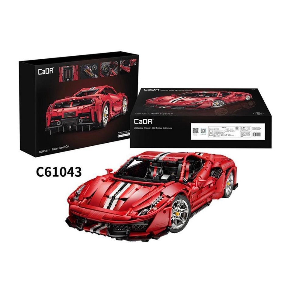 CaDA CaDA Italian Super Car Klemmbausteine Master Serie Bausteine Set Spielbausteine
