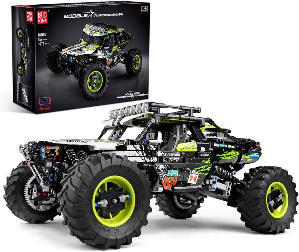 COIL RC-Geländewagen, RC-Buggy, Spielbausteine, Bausteinset, Spielbauklötze, (Modell: 18002, 1879 St), ferngesteuerter, Frequenz: 2,4 GHz, für Kinder ab 14 Jahren
