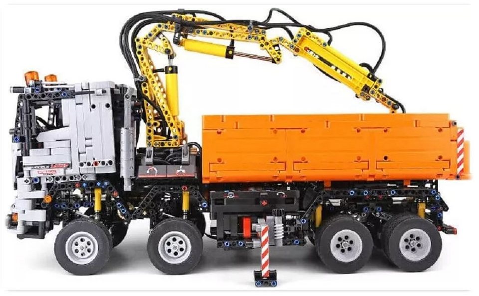 COIL RC-LKW aus Blöcken, Spielbausteine, Pneumatischer LKW, Spielbauklötze, (Modekk: 19007S, 2819 St., für Kinder ab 14 Jahren), Pneumatic Truck, MOC-Ferngesteuertes Auto, bewegliche Teile