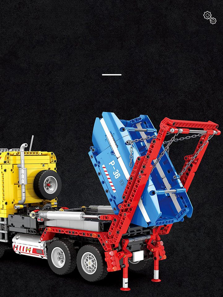 DEEP POWER 22016 Technik Abschleppwagen Kran MOC Klemmbausteine 1918 Teile Konstruktionsspielsteine, (Set, 1918 St)