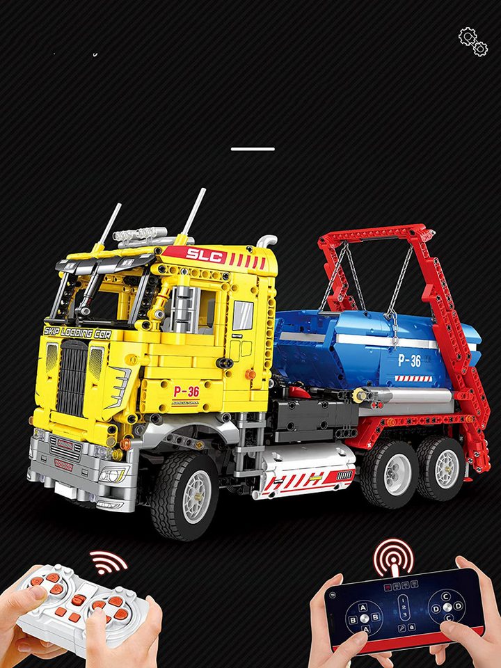 DEEP POWER 22016 Technik Abschleppwagen Kran MOC Klemmbausteine 1918 Teile Konstruktionsspielsteine, (Set, 1918 St)