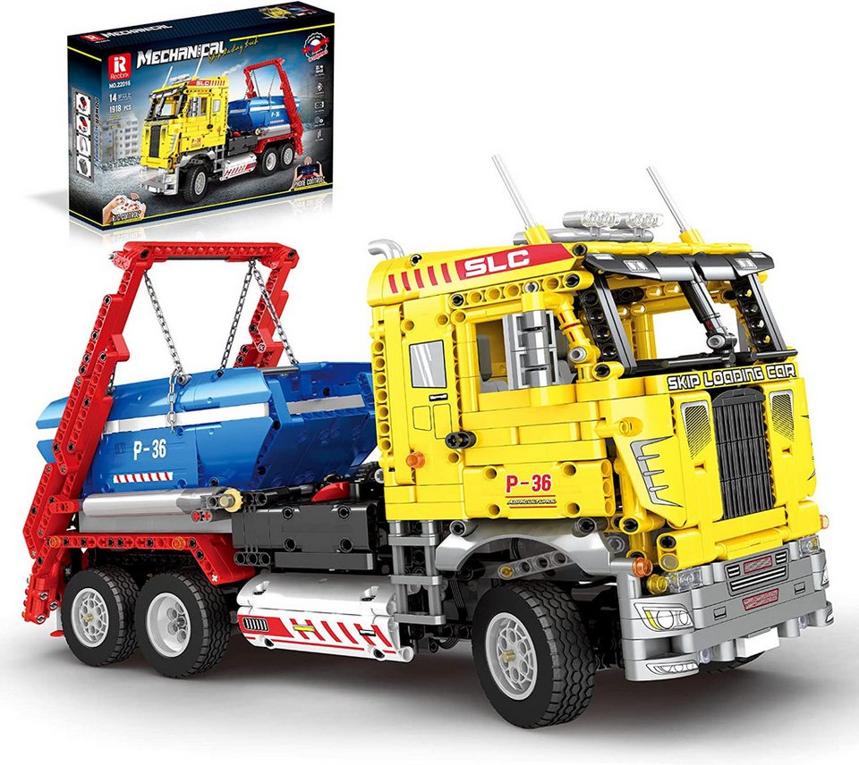 DEEP POWER 22016 Technik Abschleppwagen Kran MOC Klemmbausteine 1918 Teile Konstruktionsspielsteine, (Set, 1918 St)